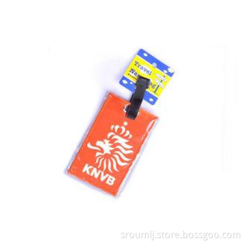 PVC Personalized Photo Luggage Tag With National Flag , Bri